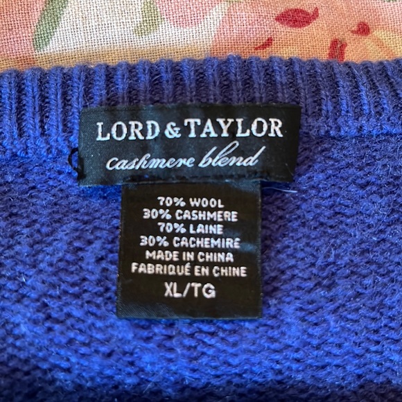 LORD & TAYLOR Size Large Dual Zip 
Super Wool Cashmere Exposed Zip Cardigan Luxe - Picture 16 of 16